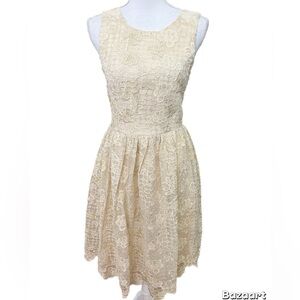 Stunning Midi Ivory Dress